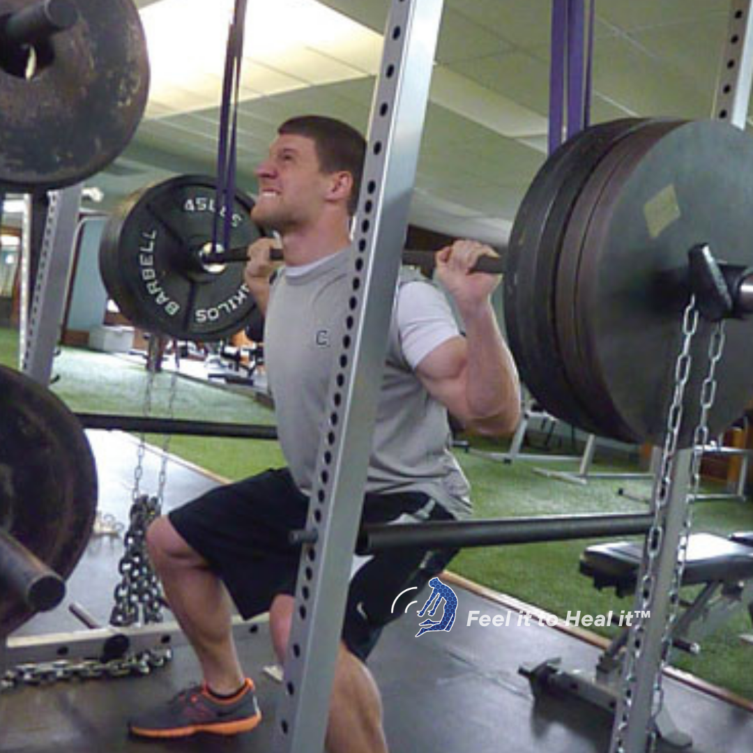 Athlete Squatting