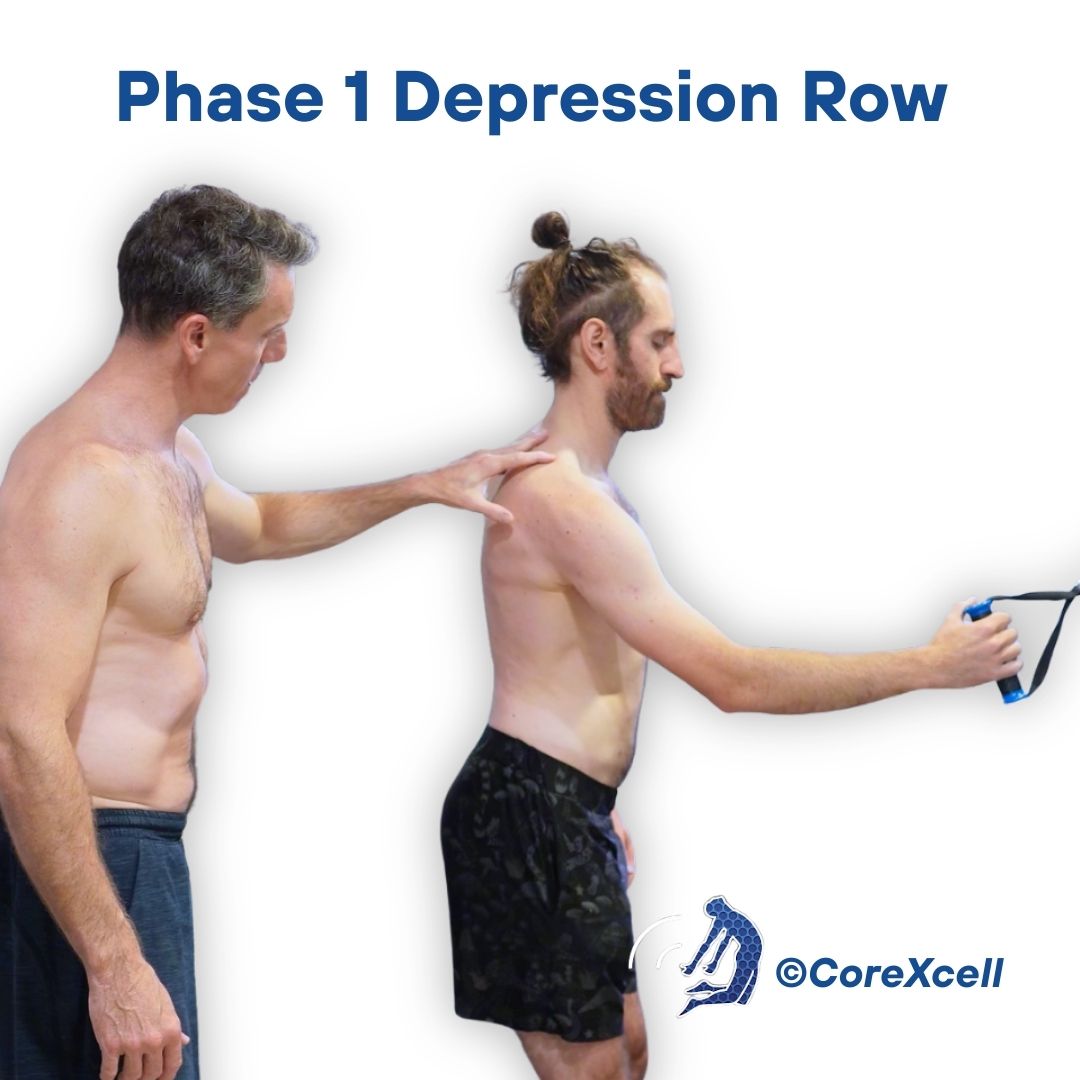 Phase 1: Depression Row exercise