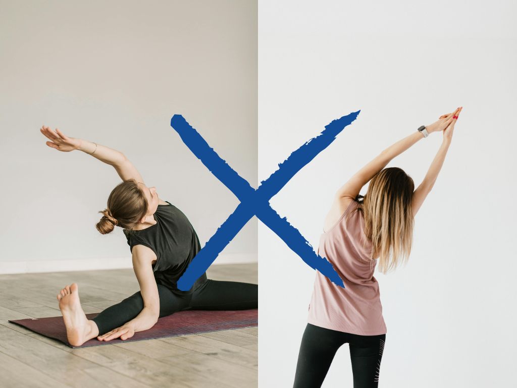 Avoid stretching first for low back pain showing wrong exercise approach